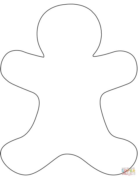 Gingerbread Man Template Printable