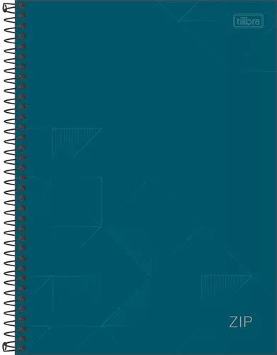 Caderno Universitário A4 1 Matéria 80 Fls Zip Colors Tilibra