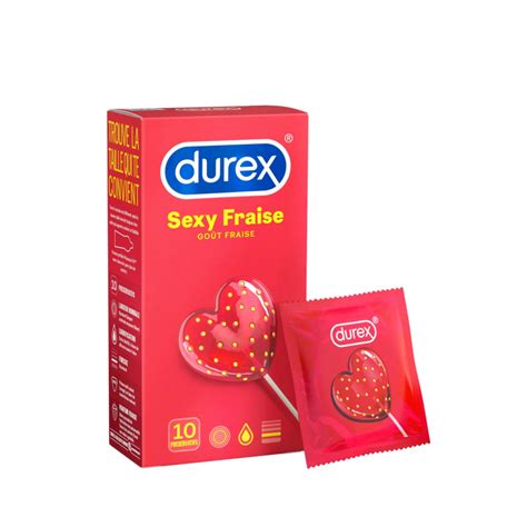 Pr Servatifs Sexy Fraise Durex