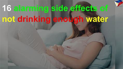 Alarming Side Effects Of Not Drinking Enough Water Youtube