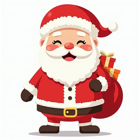 Cute Christmas Icon Of Santa Claus In 2024 Christmas Icons Digital