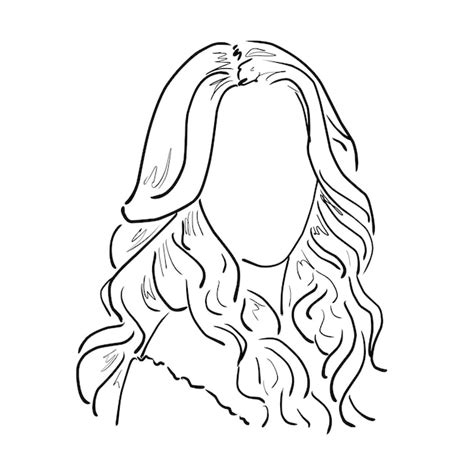 Premium Vector Handdrawn Vector Illustration Of A Faceless Girl With