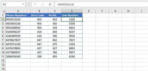 How To Use The Excel Right Function Goskills