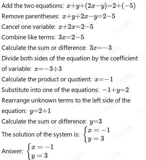 Solved B Selesaikan Persamaan Linear Serentak Yang Berikut Xy2 2x