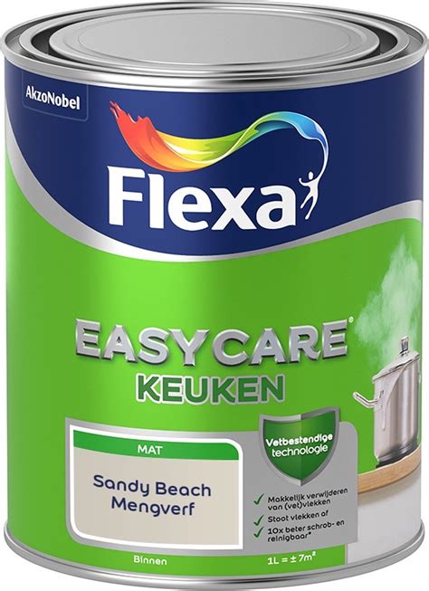 Flexa Easycare Muurverf Keuken Mat Mengkleur Sandy Beach