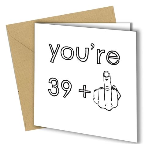 Rude 40th Birthday Card Cheeky Funny Humour Joke 7 Etsy