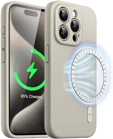 JETech Funda Silicona Magnética para iPhone 15 Pro 6 1 Pulgadas