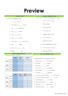 declarative english esl worksheets