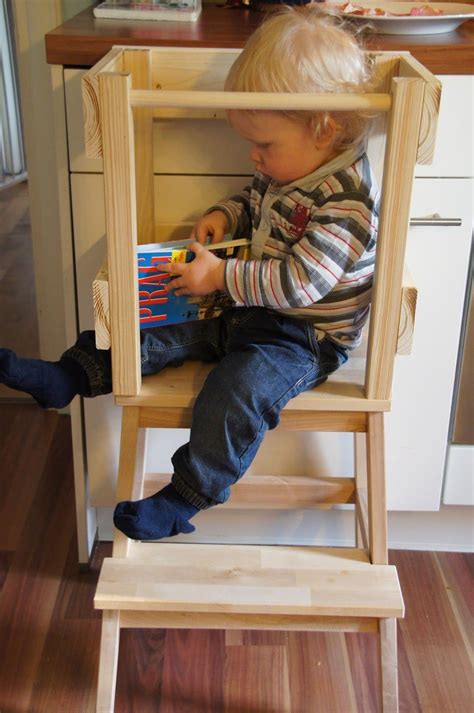 Bauanleitung für einen Learning Tower Lernturm aus Ikea Hocker Bekväm