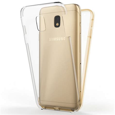 Nalia Smartphone-Hülle Samsung Galaxy J3 (2017), Klare 360 Grad Silikon ...