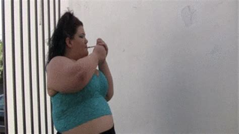 BBW Juicy Jazmynne Smoking In A Short Skirt Outdoors The Best BBW SSBBWS Clips Sale