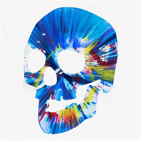 Damien Hirst | Skull Spin Painting (Created at Damien Hirst Spin ...