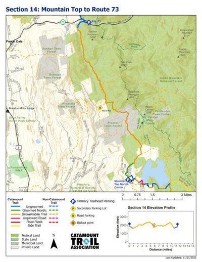 Catamount Trail - Section 14 Map by Catamount Trail Association ...