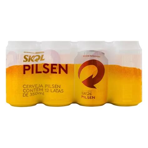 Cerveja Skol Pilsen Lata 350ml 12 U à venda em Cajamar São Paulo por