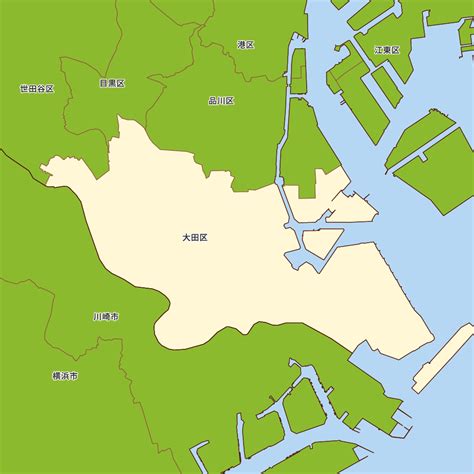 東京都大田区の地図 Map It マップ・イット