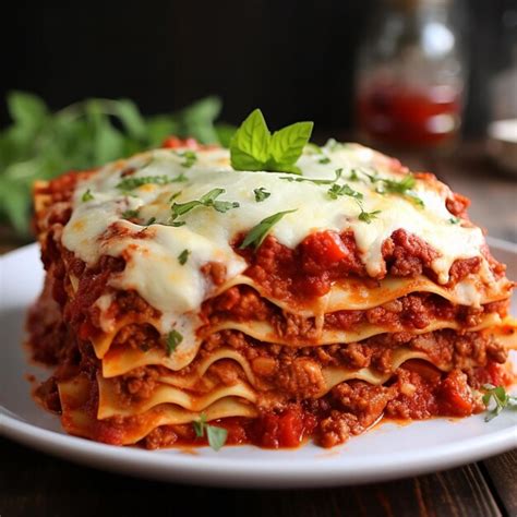 Premium Ai Image Italian Dish Lasagna Pasta