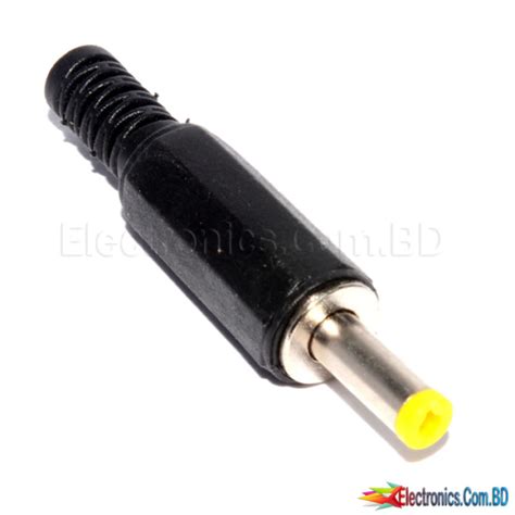 Dc Barrel Jack Plug Male 4mm 17mm