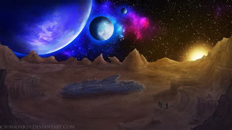 Derelict Spaceship by CrimsonK3y on DeviantArt