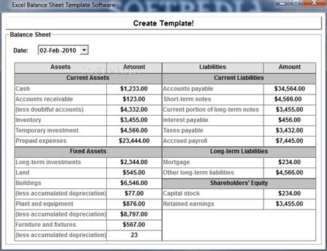 5 Balance Sheet Formats In Excel - Word Excel Formats