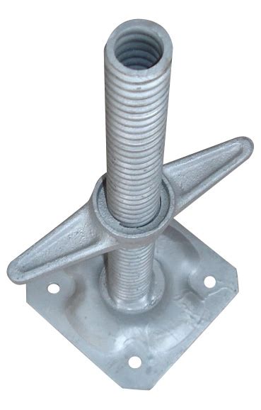 Screw Jack Scaffolding Ringlock System Jack Base For Building Materials