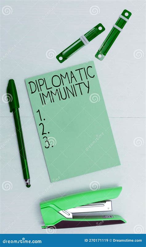 Inspiration Showing Sign Diplomatic Immunity Word For Law That Gives Foreign Diplomats Special