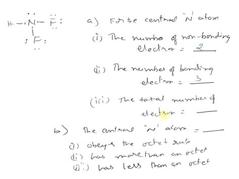 Solved To Answer The Questions Interpret The Following Lewis Diagram