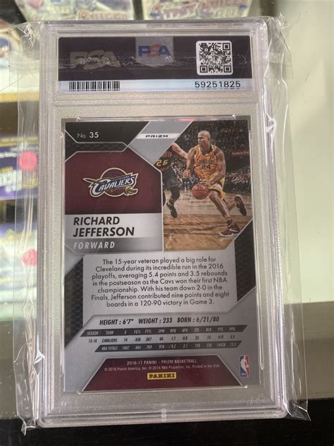 2016 17 Panini Prizm Starburst Prizm 35 Richard Jefferson For Sale