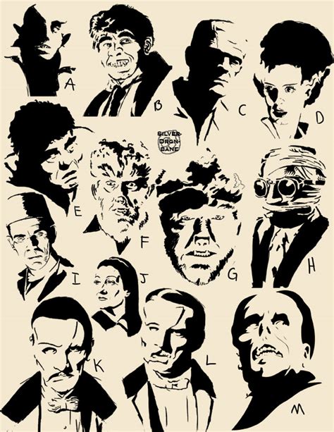 Horror Movie Stencils