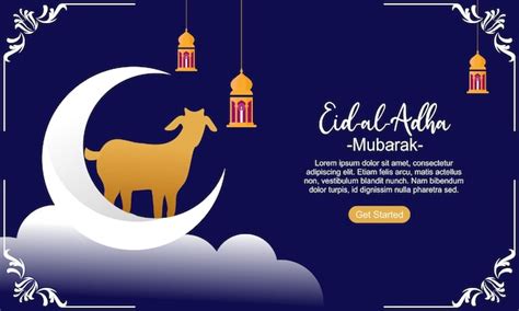 Eid Al Adha Mubarak Islamisches Festival Social Media Banner Vorlage