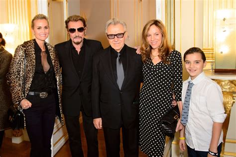 Photo Laeticia Hallyday Johnny Hallyday Harvey Keitel Sa Femme