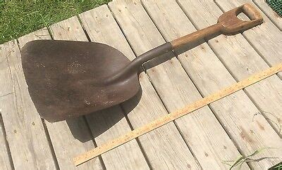 Antique Coal Shovel Wood D Handle Reinforced Shovel No 8 EBay