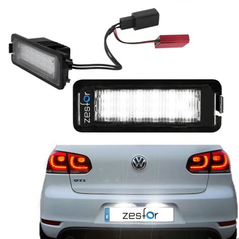 Plafones LED de matrícula Volkswagen Golf VI 2008 2012 LED MATR