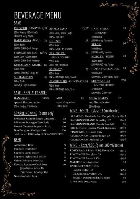 Menu Naked Fish S Sushi Grill