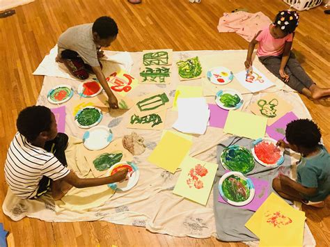 Learning how to paint with 4 children — The Family Dances