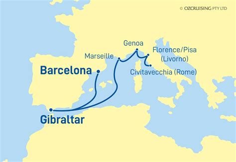 Night Barcelona To Rome Cruise On The Enchanted Princess Pc N