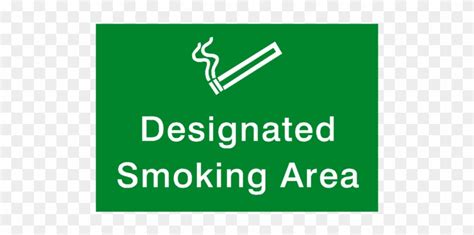 printable designated smoking area sign creative printable