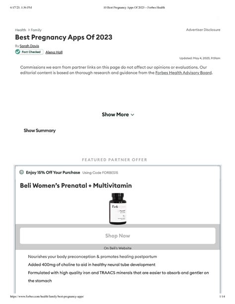 10 Best Pregnancy Apps Of 2023 Forbes Health Health