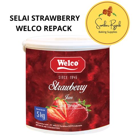 Jual Selai Strawberry Stroberi Welco 250 GR Shopee Indonesia