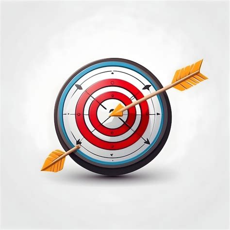 Premium Photo Bullseye Icon Target Goal Success Aim Direct Hit