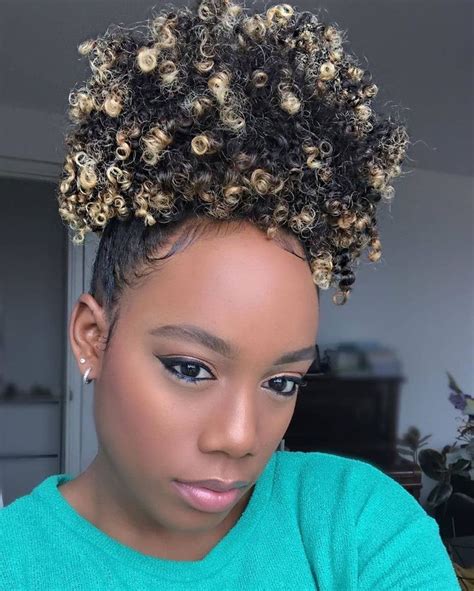 Pin On Hair Color For Darkskinned Women Natural Hair Styles For Black Women Blonde Tips