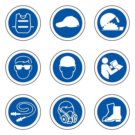 Required Personal Protective Equipment Ppe Symbol Safety Icon