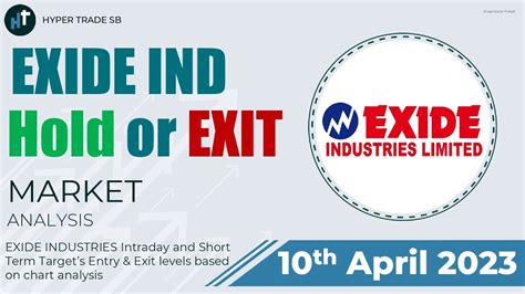 Exide Industries Target 10 April 2023 Exide Industries Technical