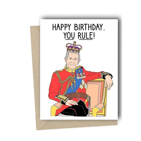 Prince Charles Birthday Card King Charles Queen Elizabeth - Etsy