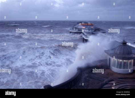 Cromer pier storm damage hi-res stock photography and images - Alamy