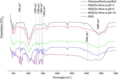 Ftir Spectra Cm Region Of Hq And Zn Hybrids At Ph