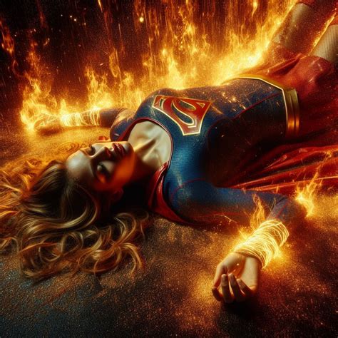 Supergirl Defeated By Enemies Ai Art By Evandromarquesamv On Deviantart