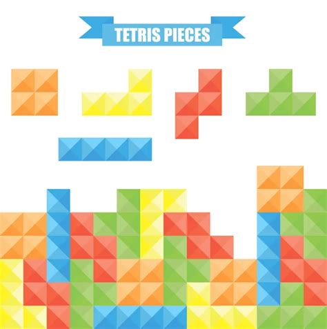 Tetris Pattern Vectors Royalty Free Vector Tetris Pattern Images