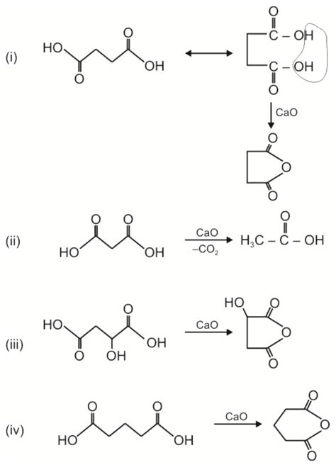 The Compound When Heated With Cao Doesnt Form A Cyclic Structure