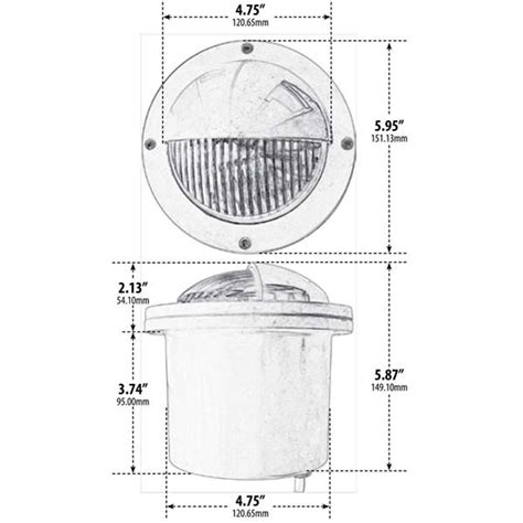 Fiberglass Led Well Light With Eyebrow Cover Aqlighting