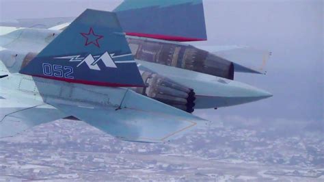 Primeiros caças Su 57 russos motores avançados de segundo estágio